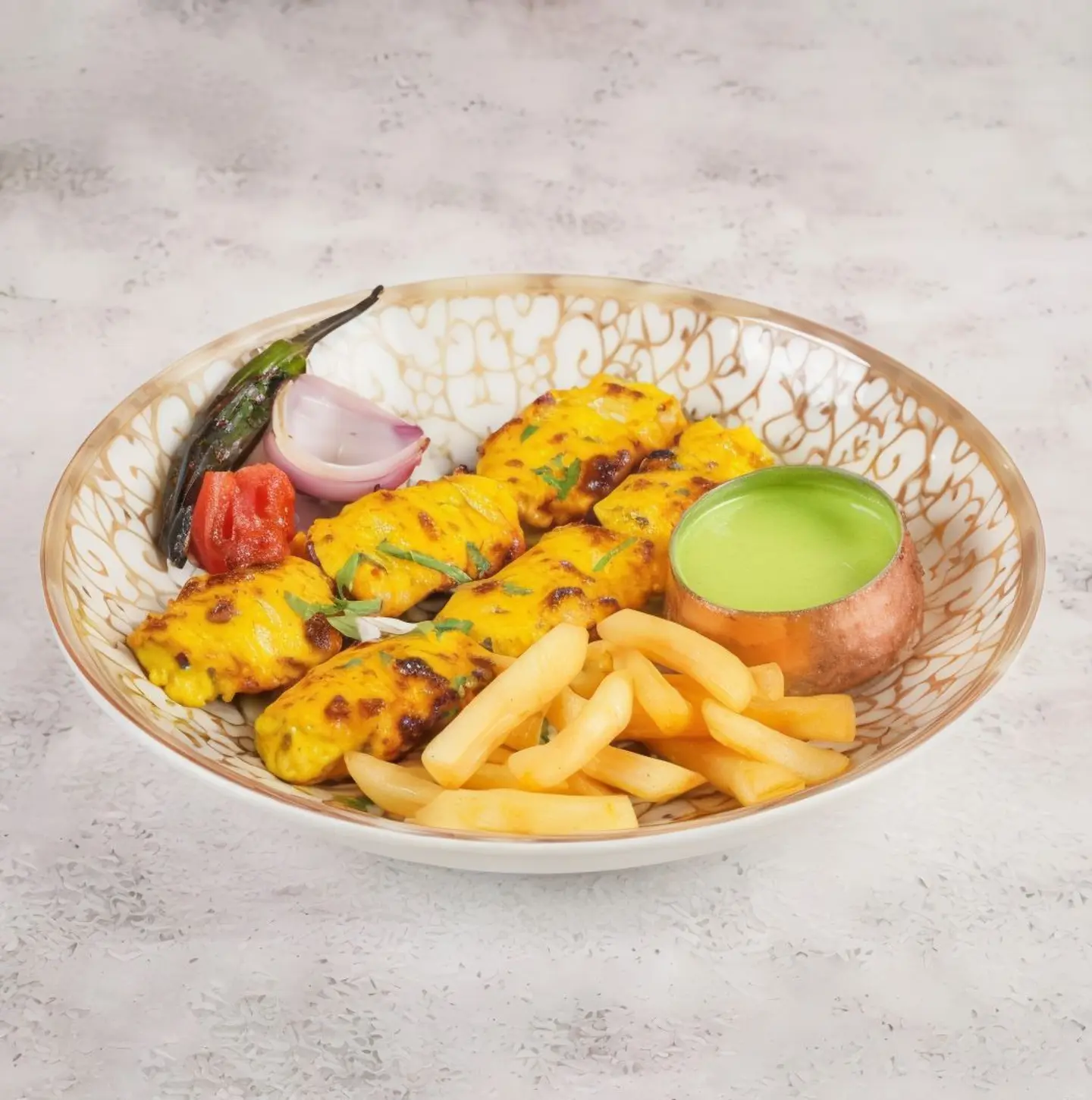 دجاج تكا الزعفران