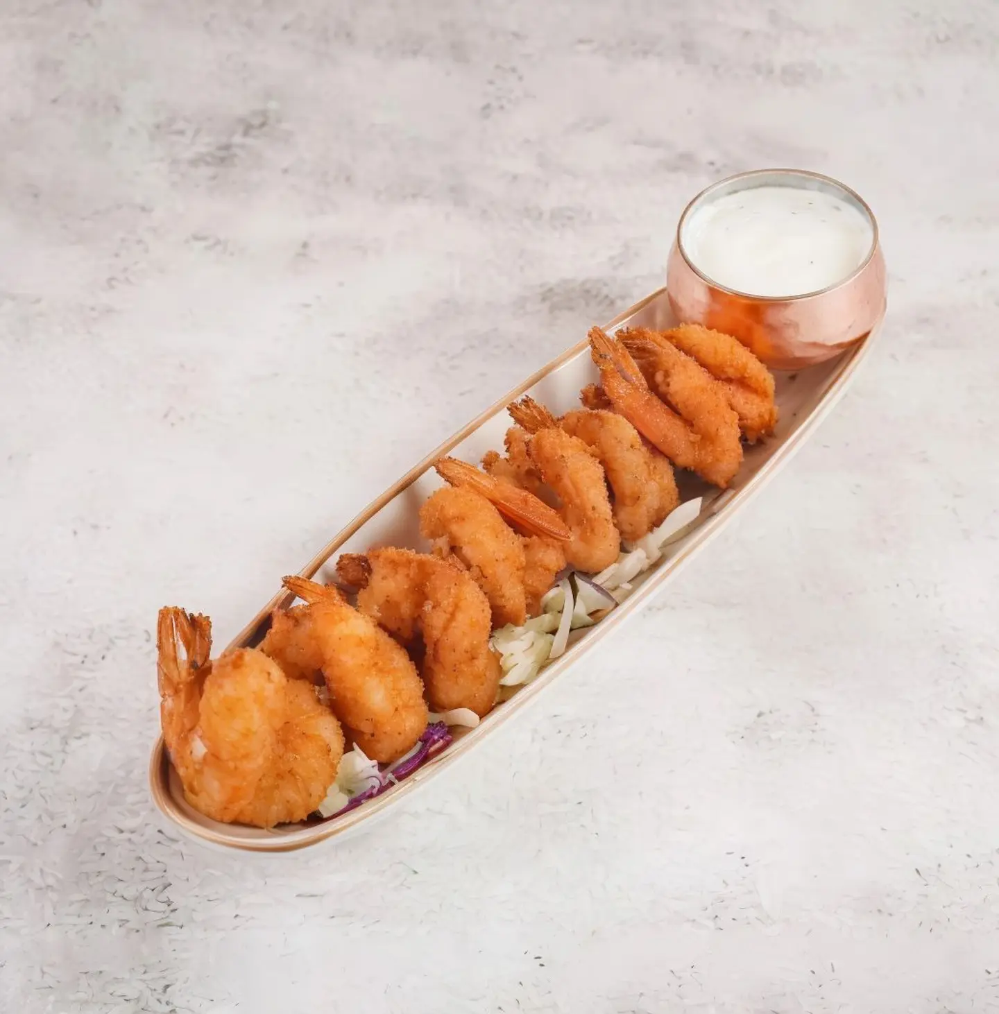 روبيان جوز الهند المقلي