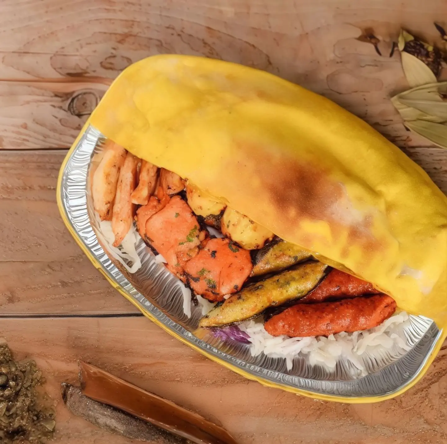 مشكل تندوري هندي وسط