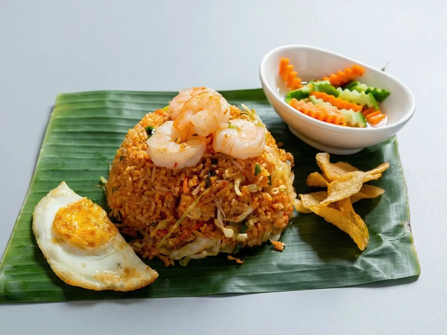 رز مقلي بالجمبري