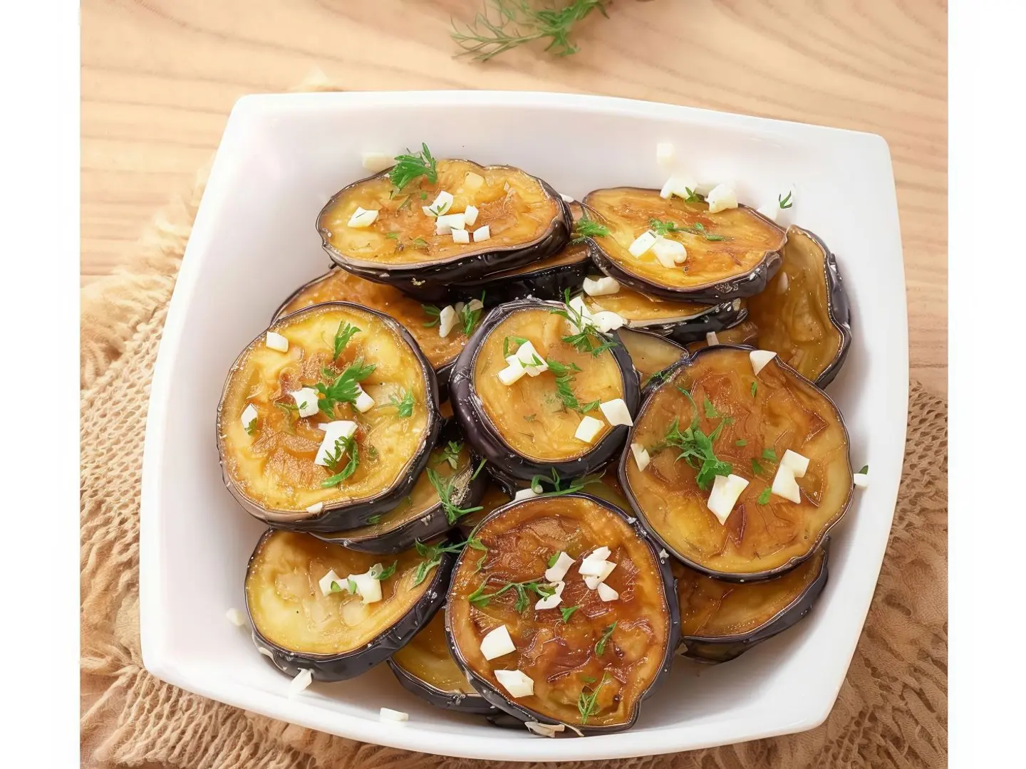 علبة باذنجان مقلي