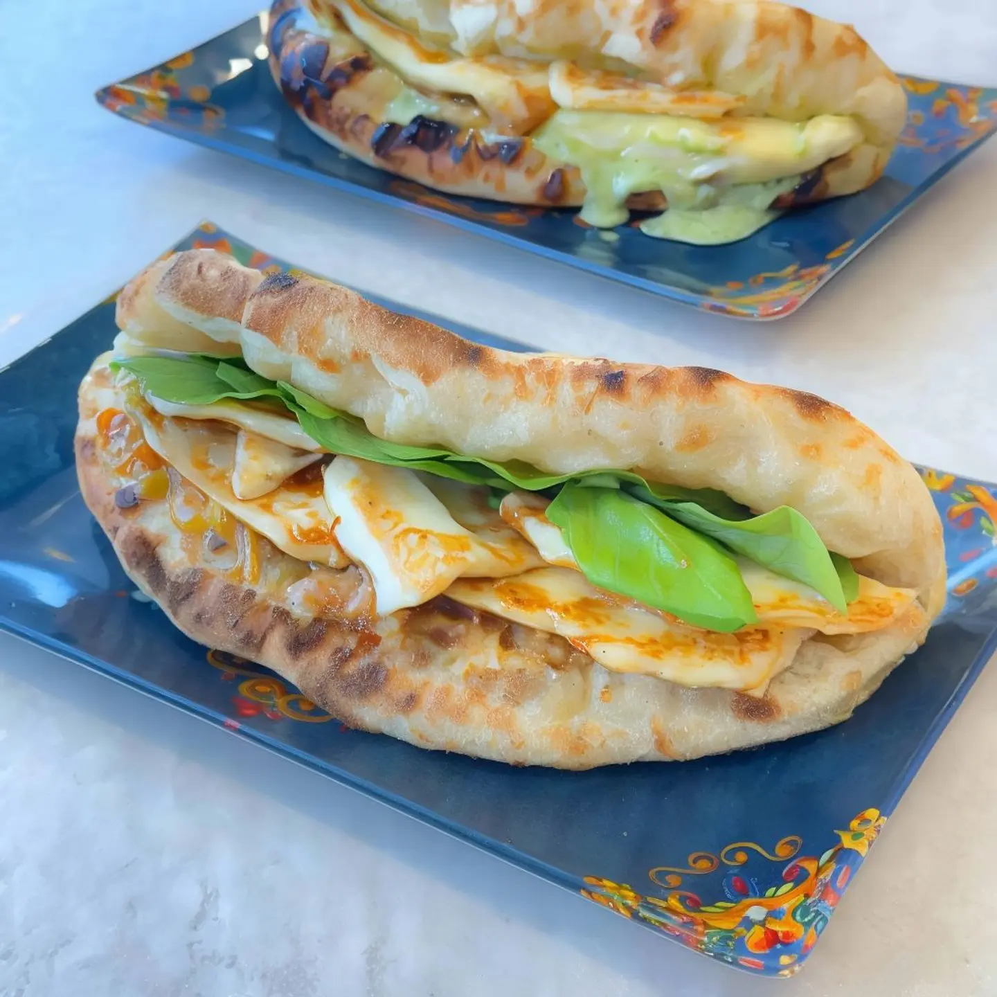 Halloumi Eggplant Sandwich