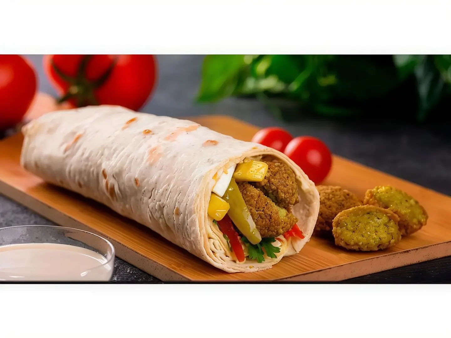 فلافل كامل بالجبن و حمص و بيض