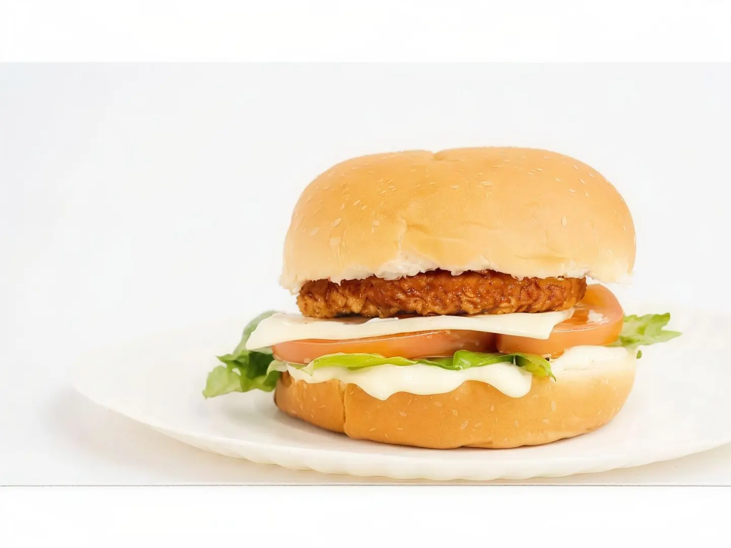 برجر دجاج حراق