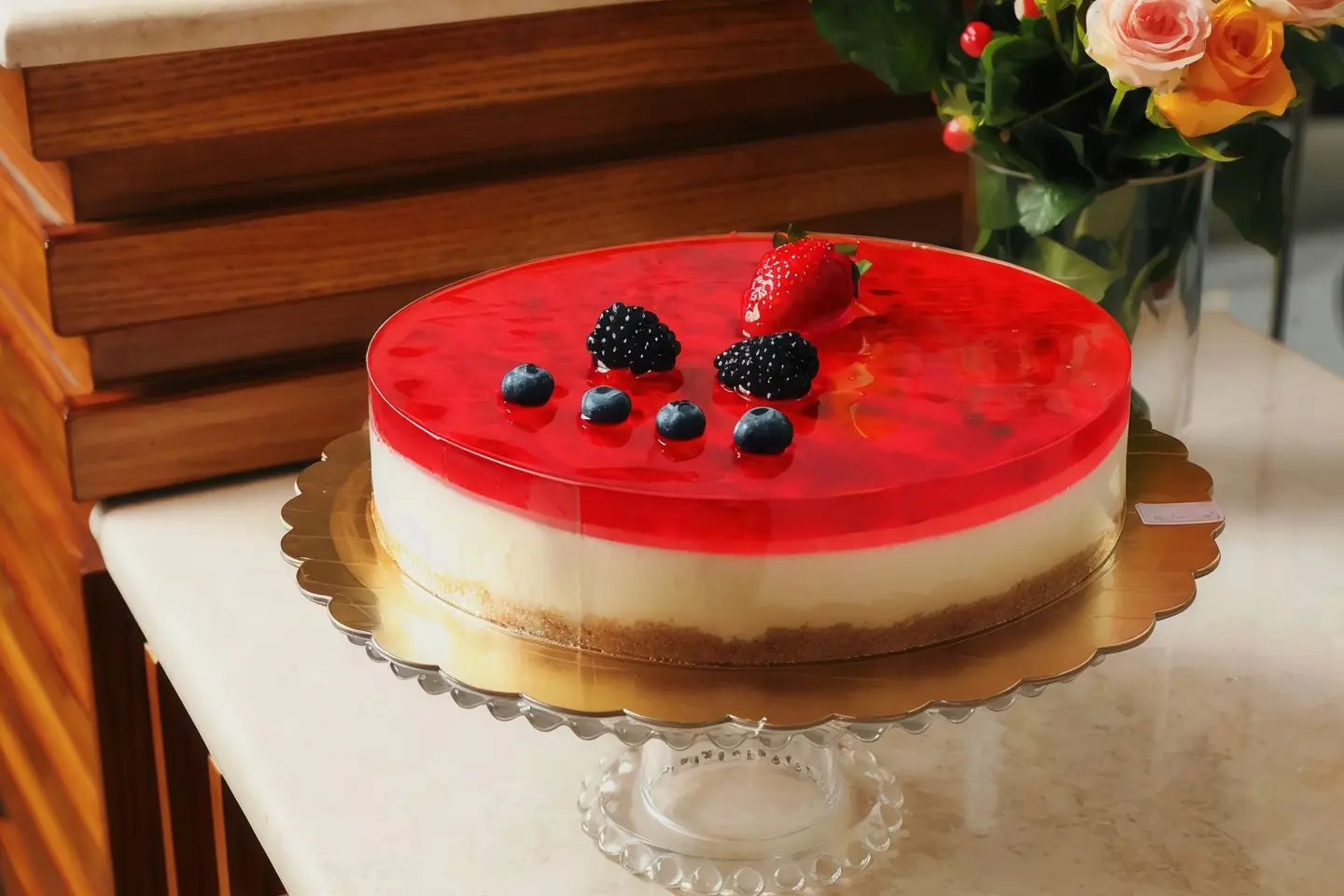 Pomegranate Cheesecake
