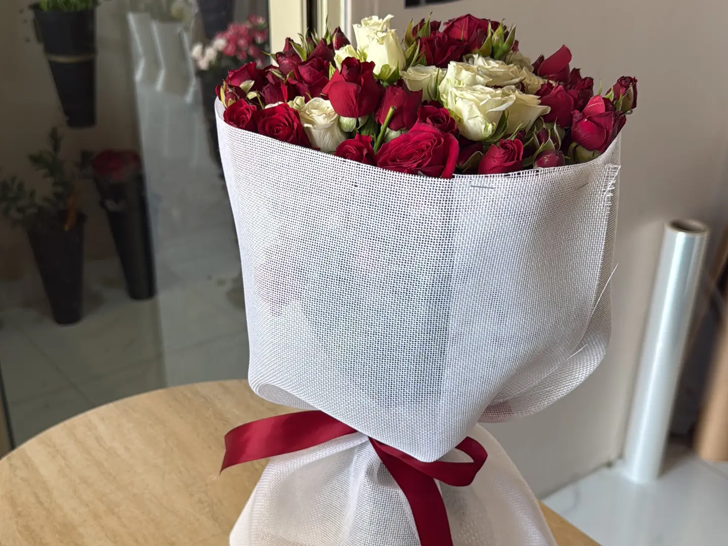 Red And White Flowers