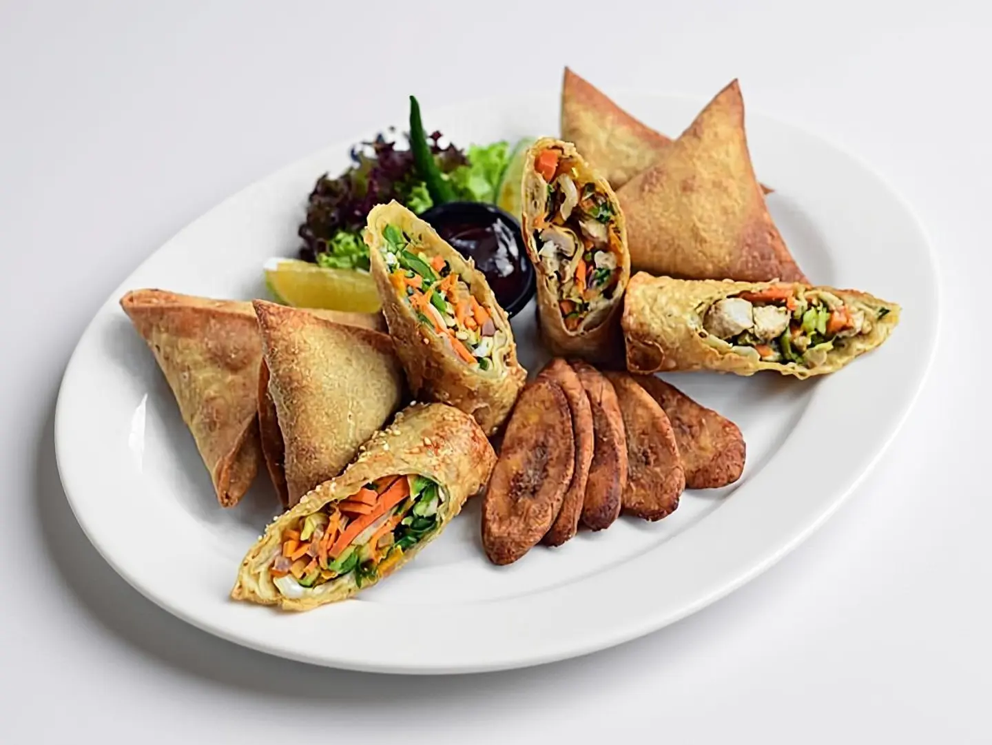 صحن سمبوسة حبتين