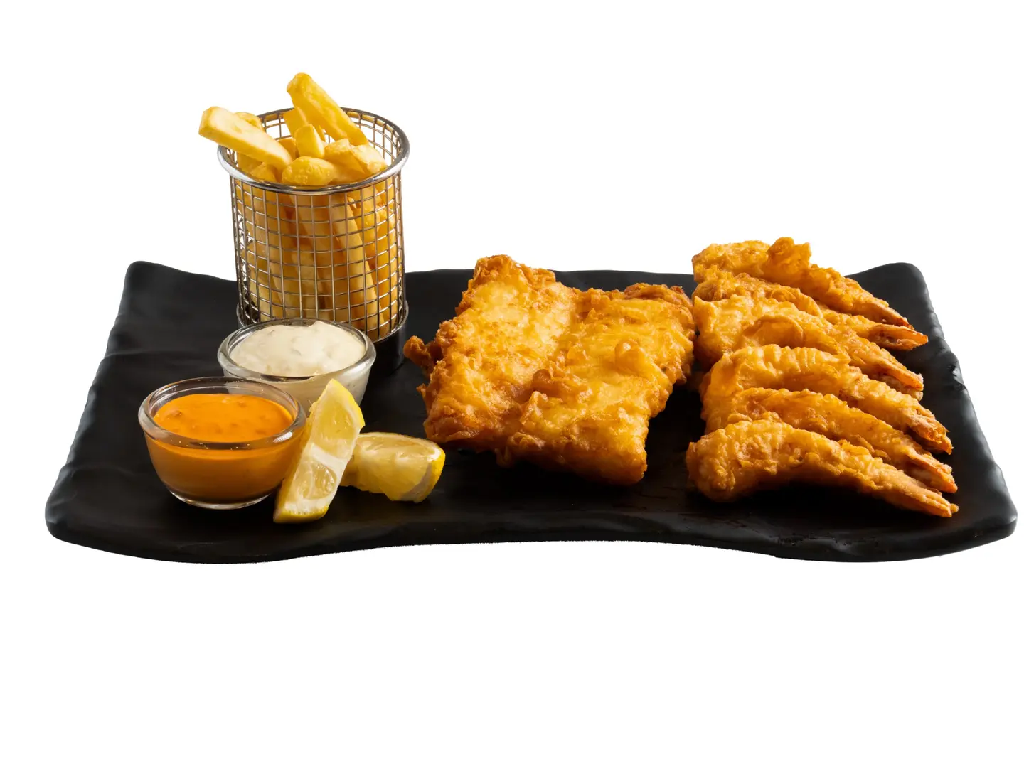 هامور وجمبري مقلي