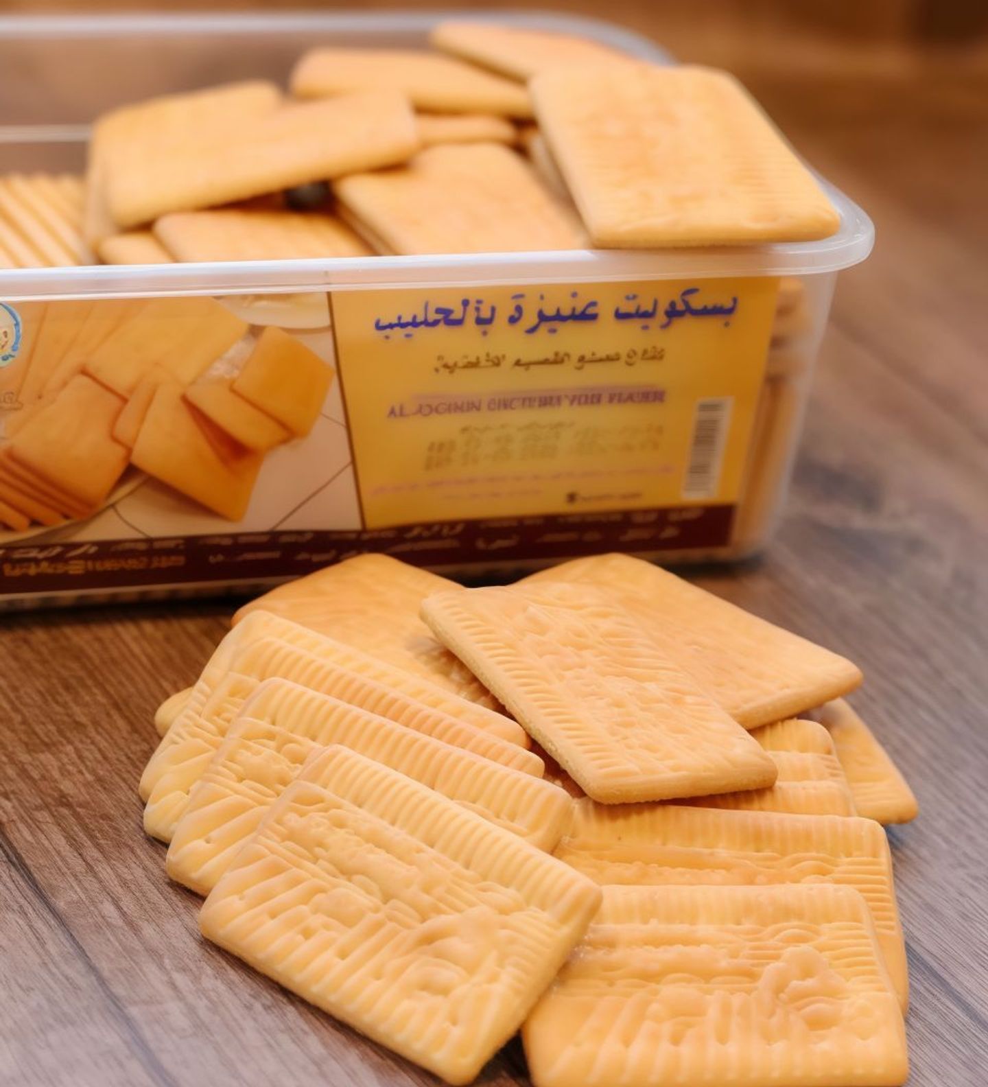 Plastic Box Unaizah Biscuit With Milk