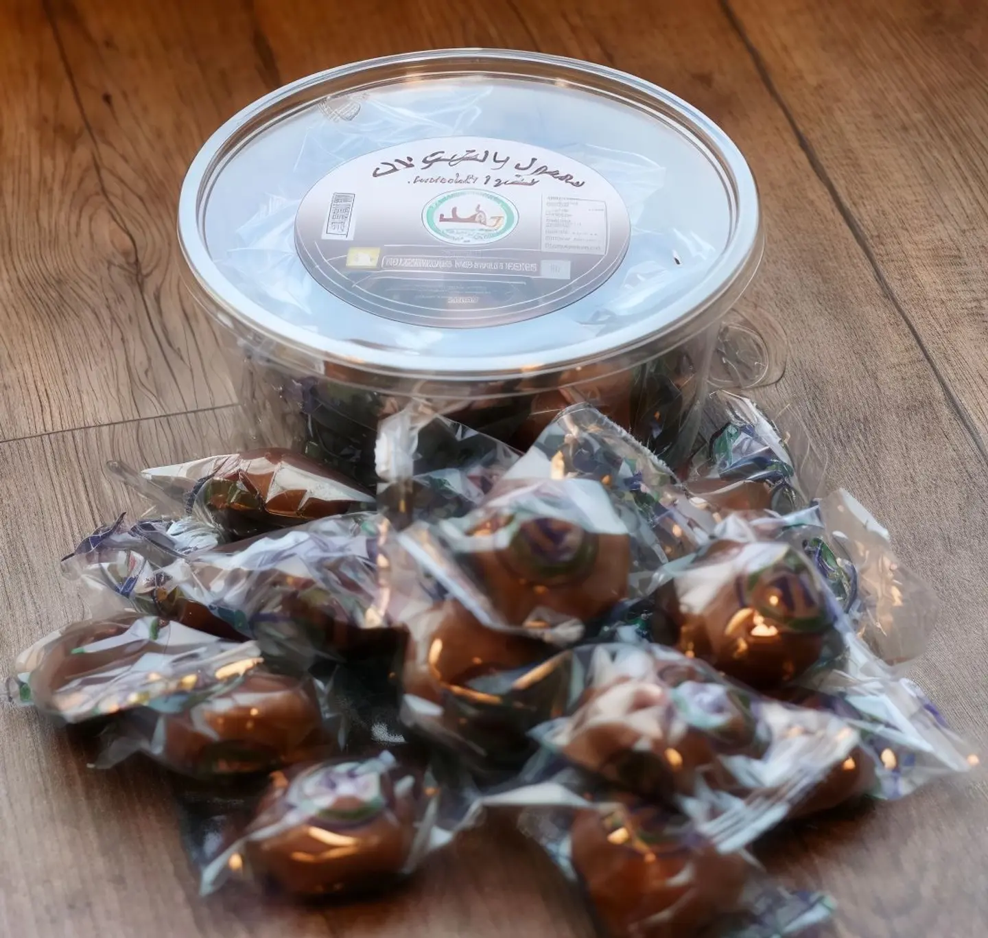 Chocolate Ma'amoul Stuffed Dates Transparent Box
