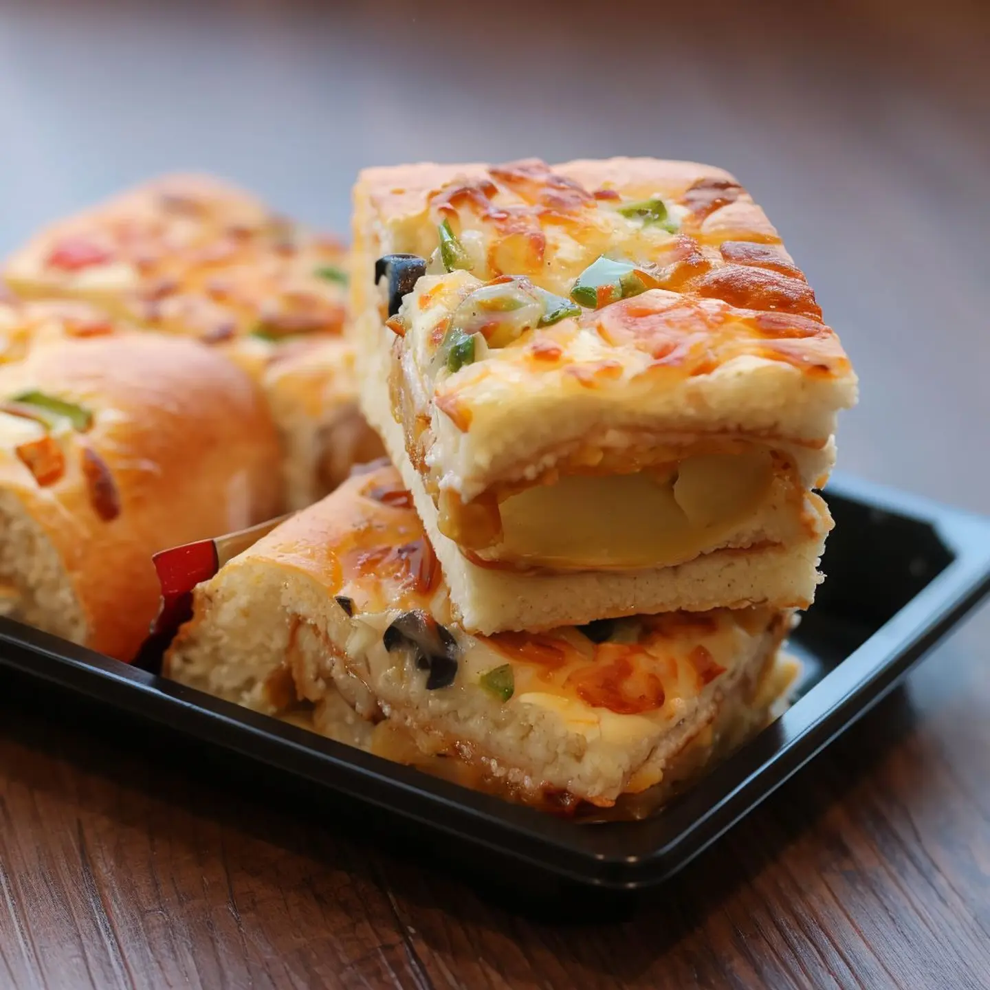 بيتزا مربع خضار