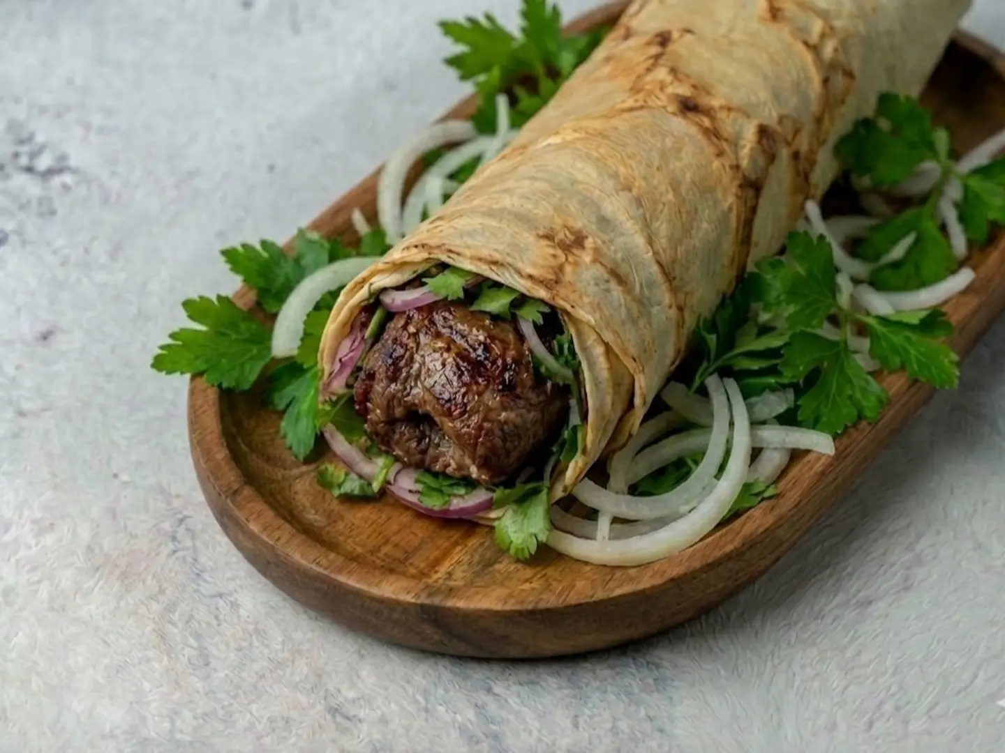 ساندوتش كباب لحم