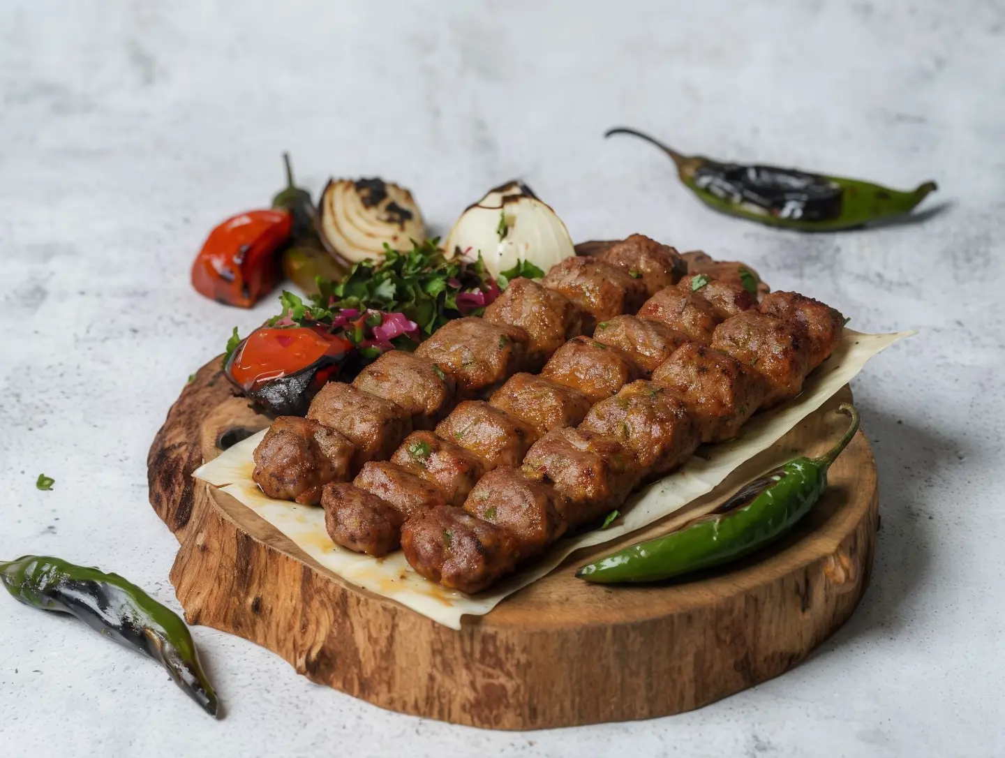 صحن كباب عنتبلي حار