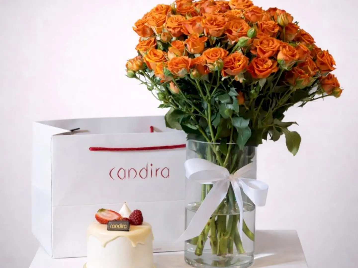 Flower Vase And Cake