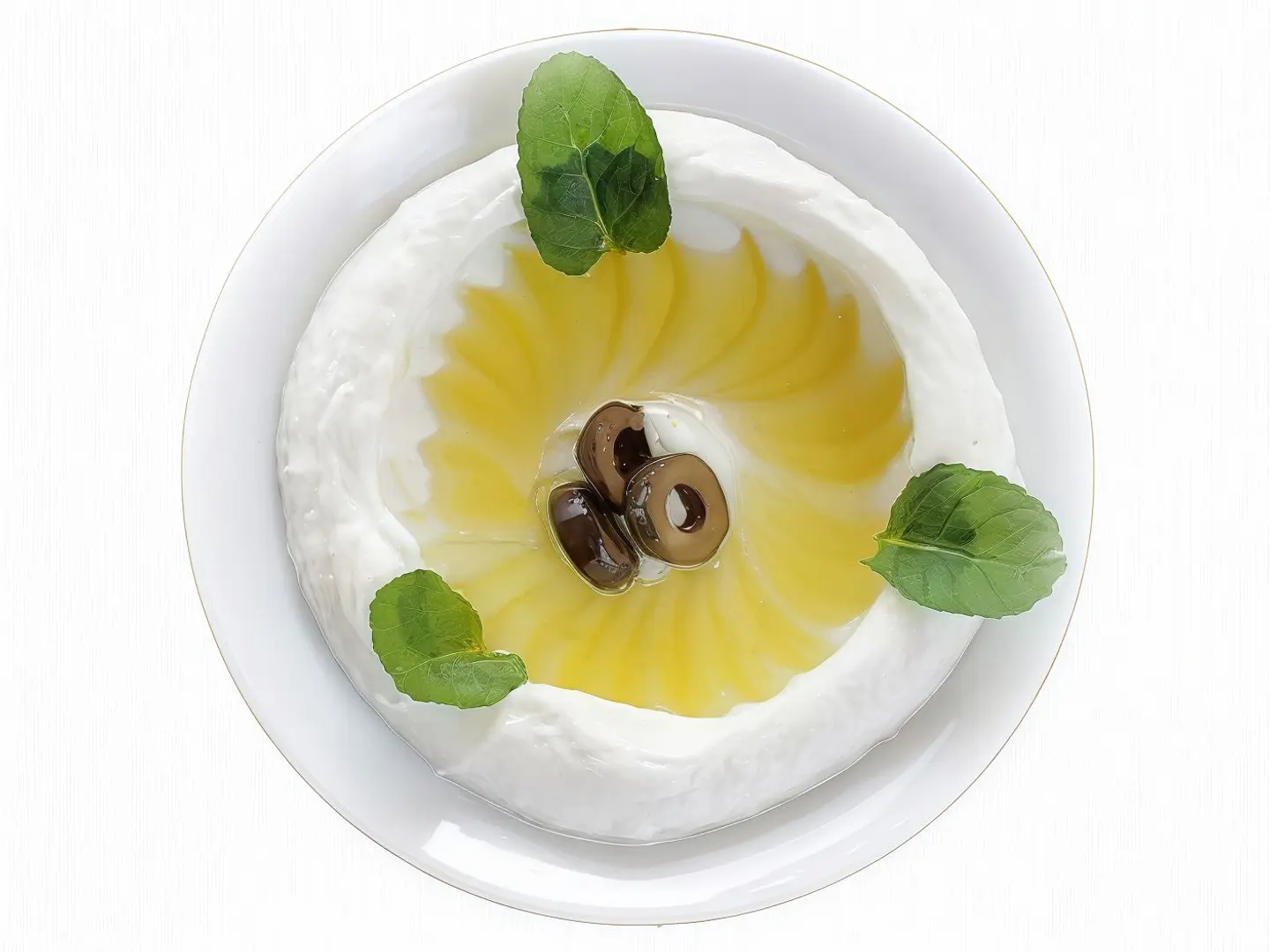 صحن لبنة عسل