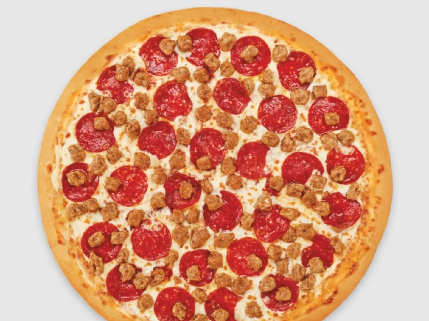 بيتزا بيبروني قطع لحم كبيره