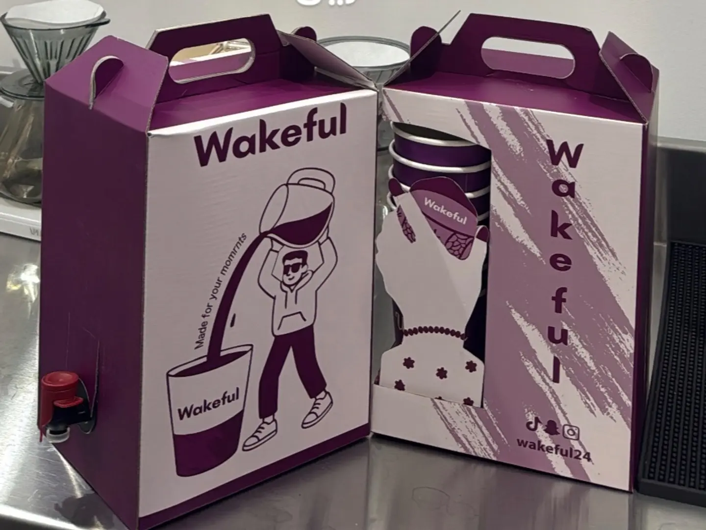 بوكس قهوة لترين (14كوب)