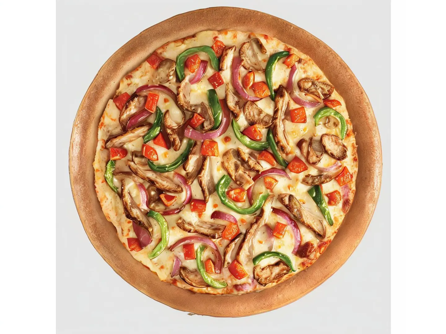 Large Chicken Vegetable Pizza