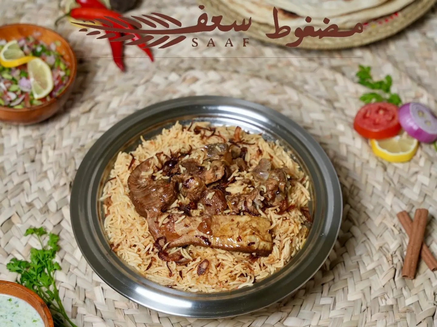 مضغوط سعف أبيض لحم غنم