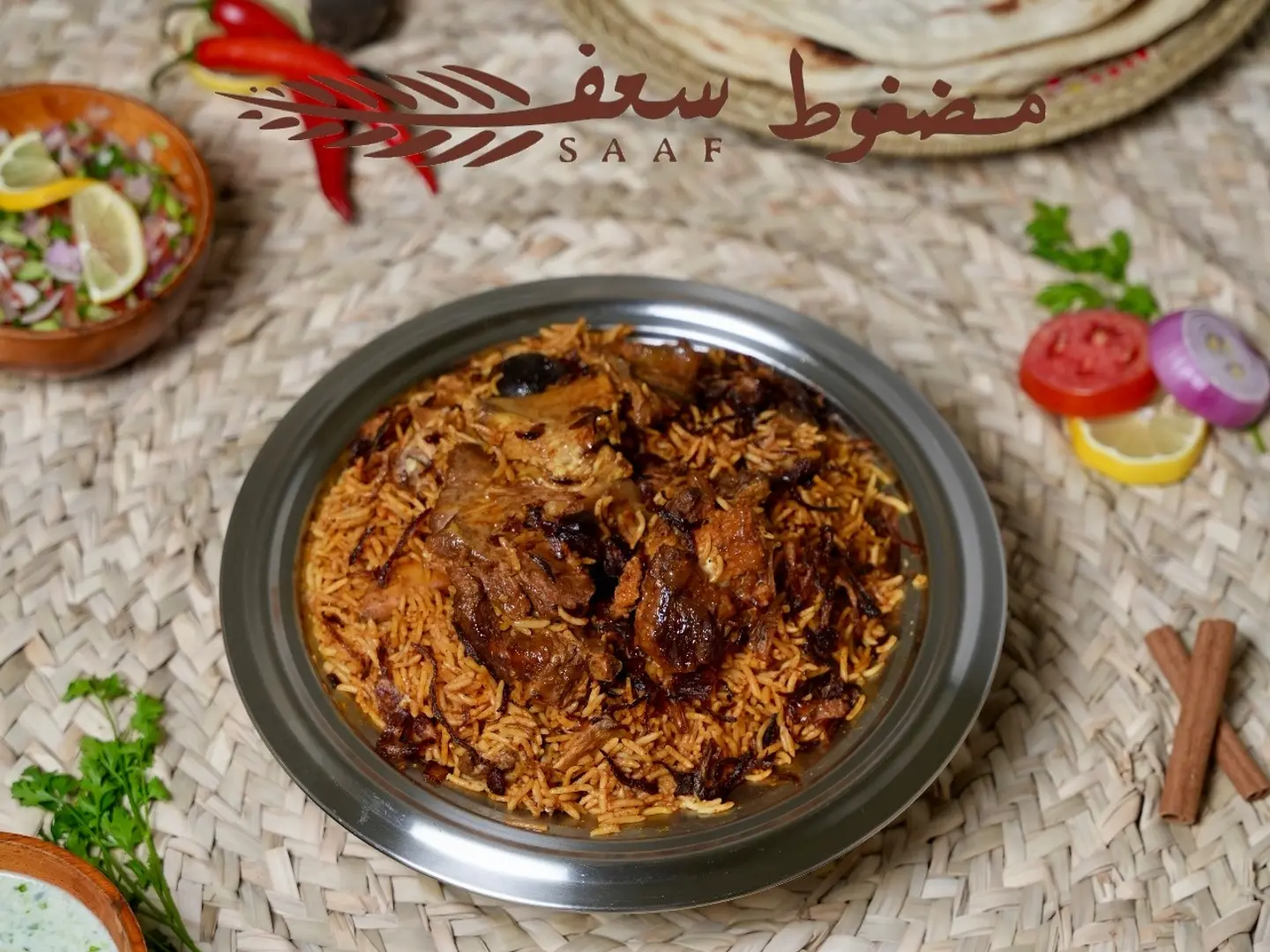 مضغوط سعف أصفر لحم غنم