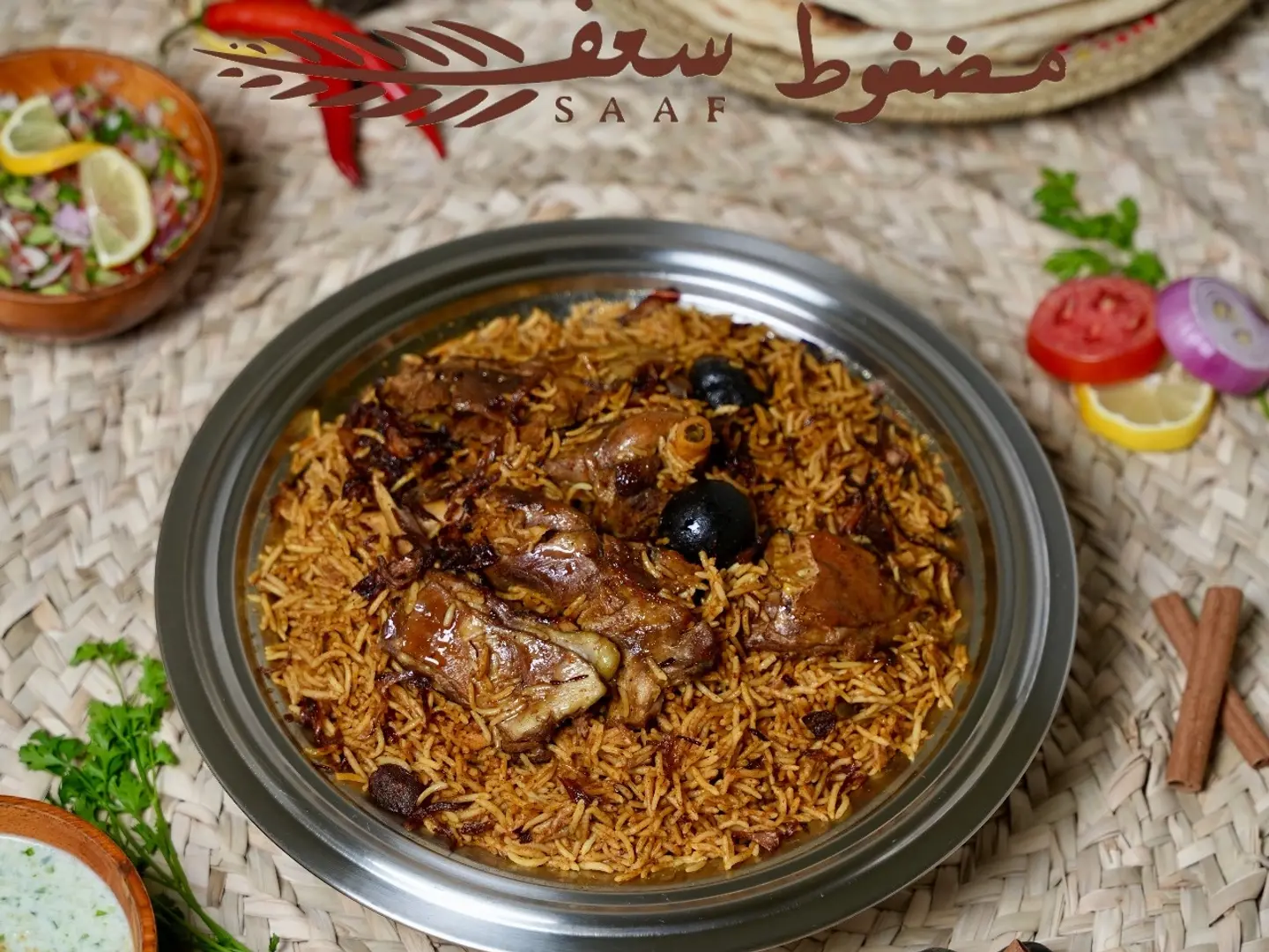 مضغوط سعف احمر لحم غنم