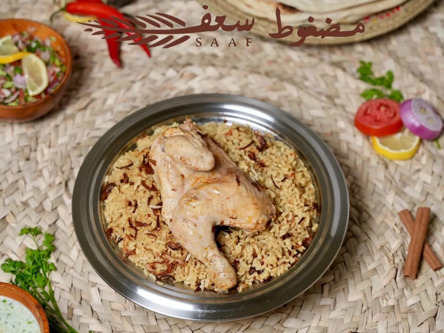مضغوط سعف أبو بنت دجاج أبيض