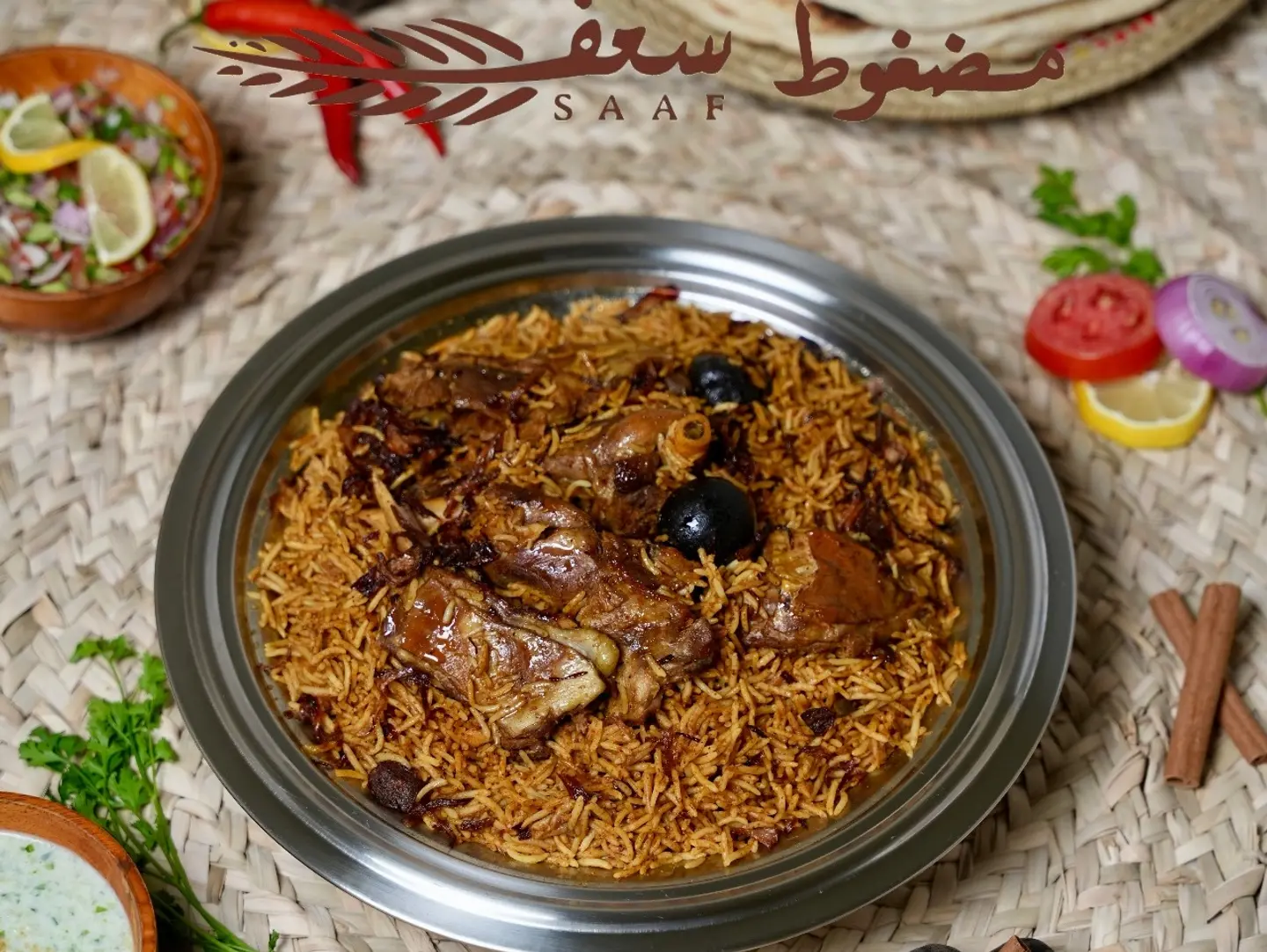 مضغوط أبو بنت أحمر لحم غنم