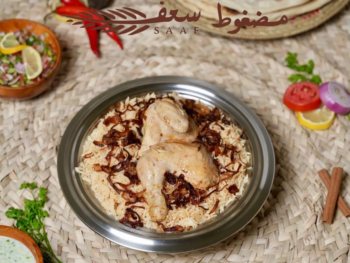 مضغوط سعف أبيض دجاج