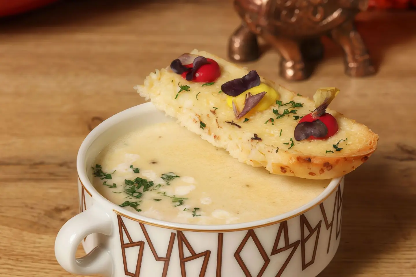 شوربة الجمبري بالكريمة