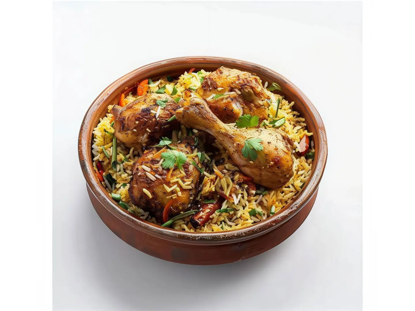 نص حبة شواية مع رز برياني