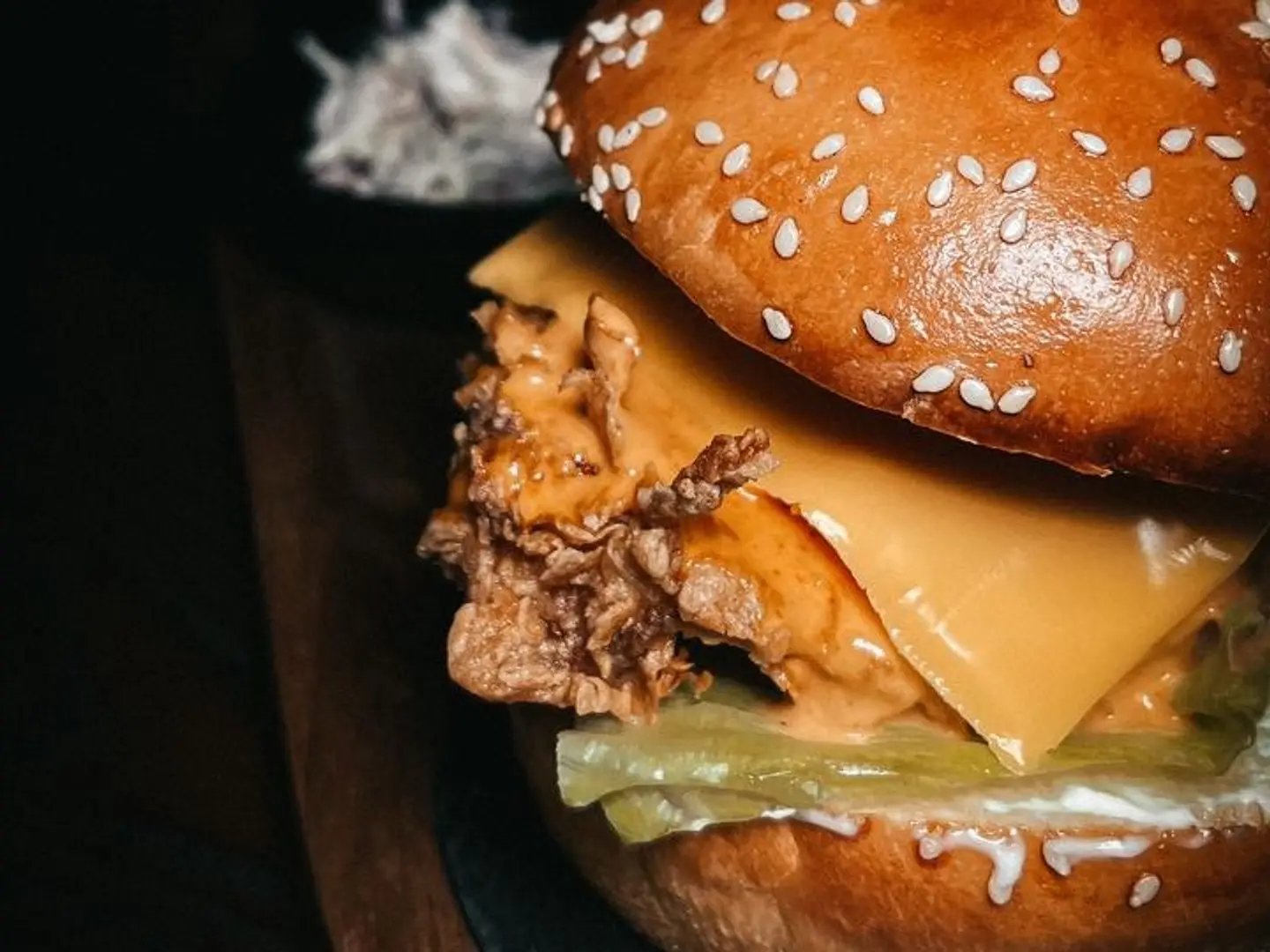 Single Spicy Maple Sriracha Chicken Burger