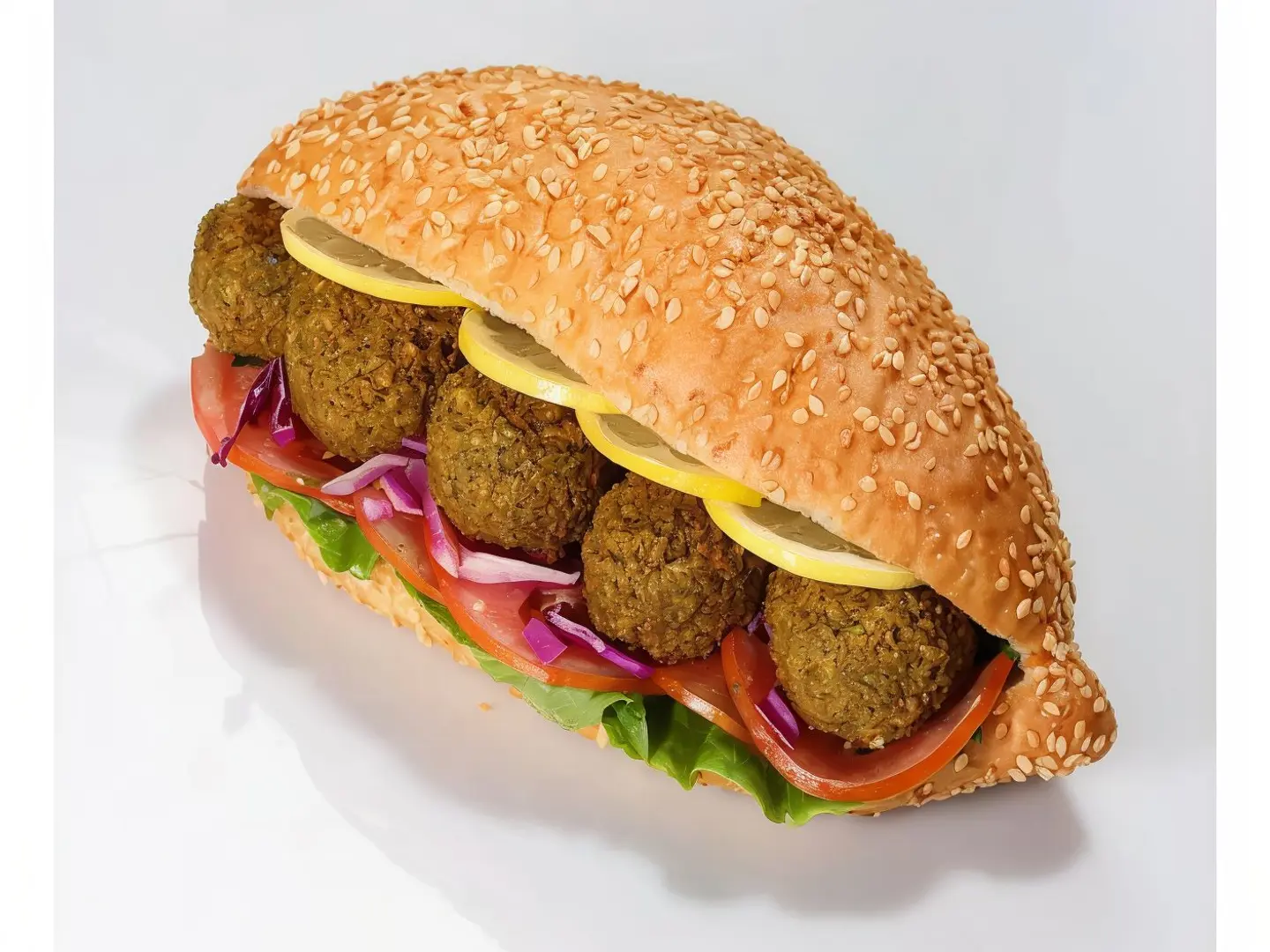 Falafel With Egg Sandwich
