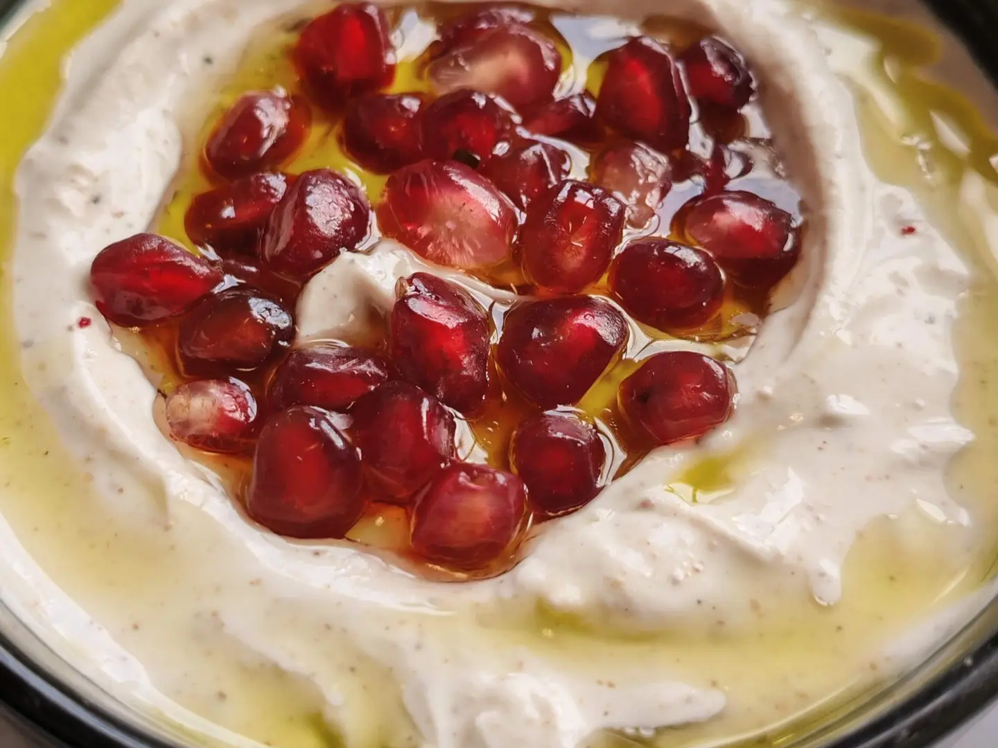 Labneh With Pomegranate Seeds