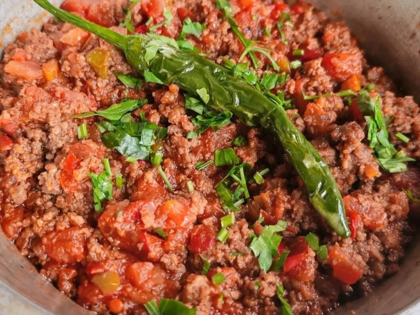 Tomato Hamseh With Meat