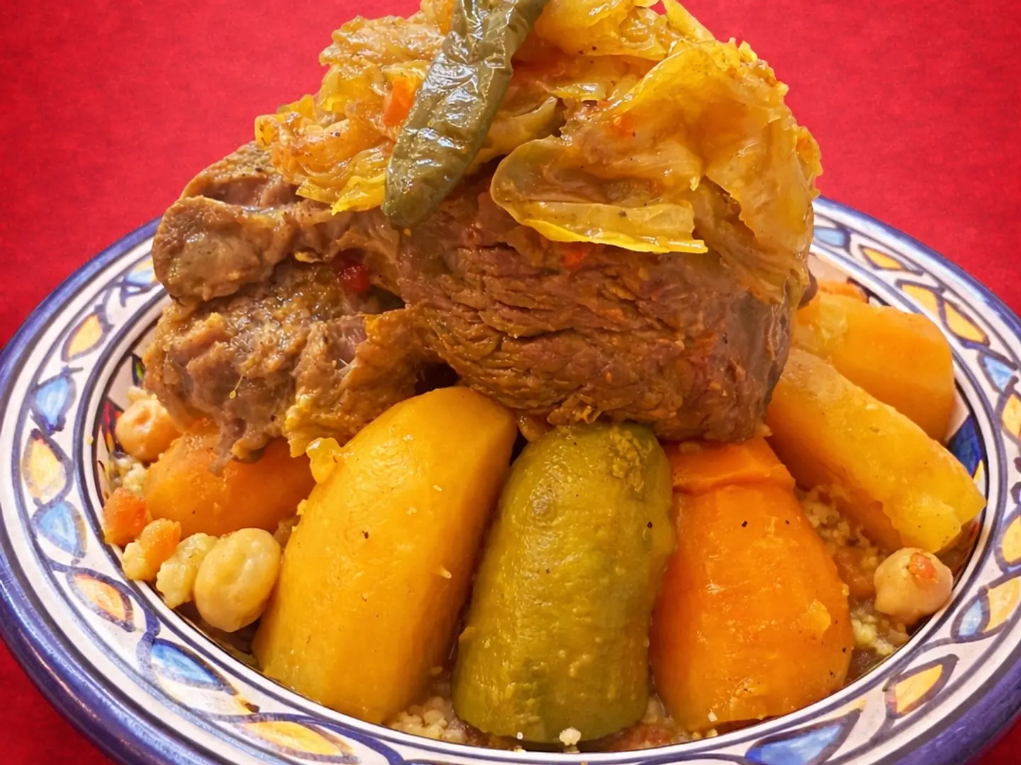 Couscous With Lamb Head Meat