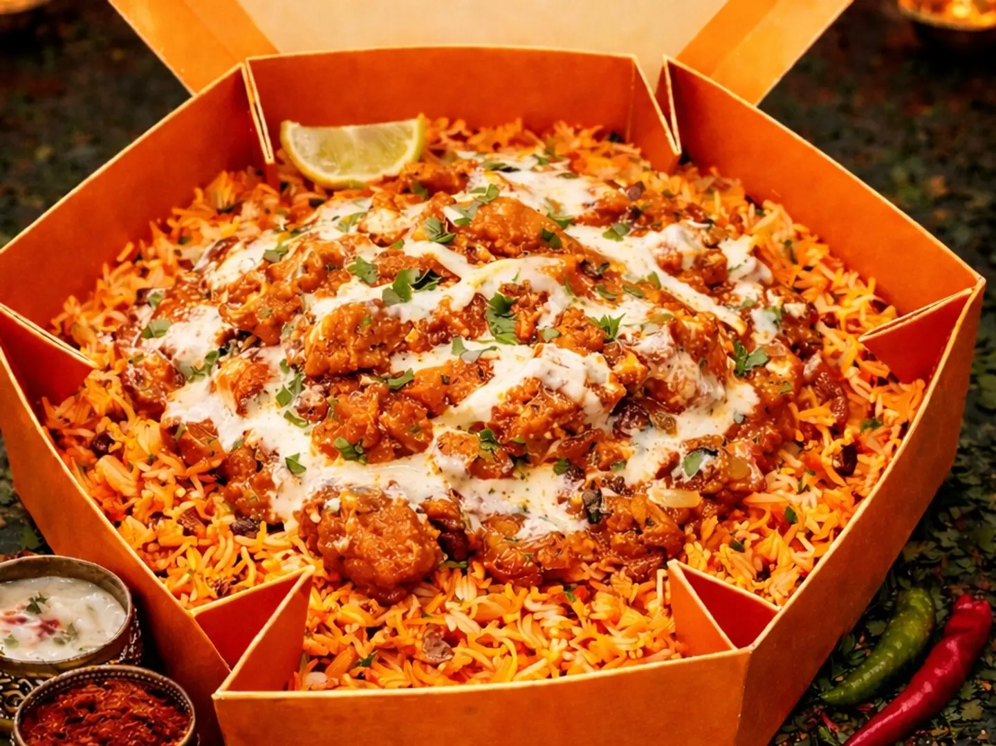 أرز دجاج بالزبدة بوكس