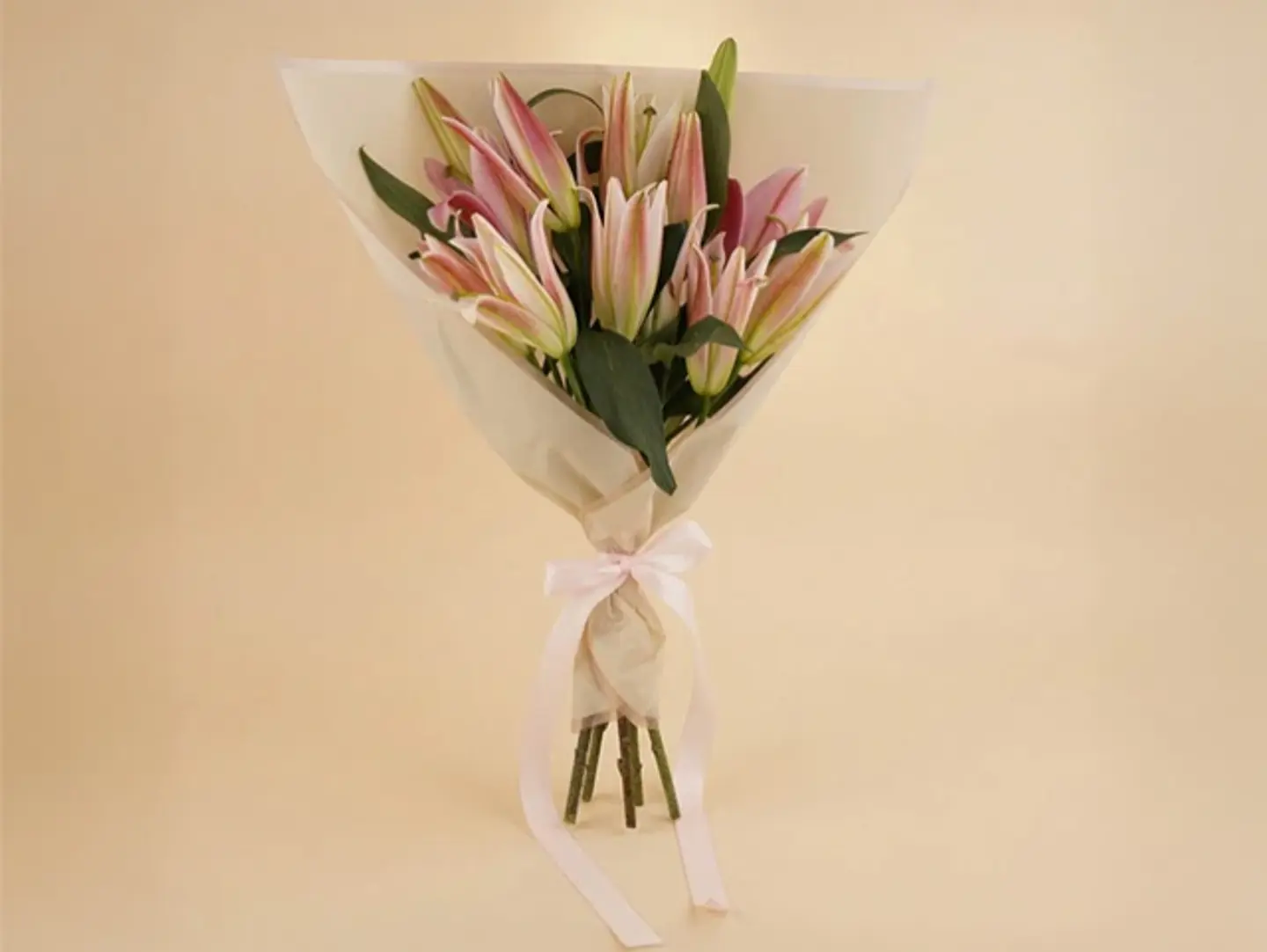 Pink Lilies Flower Bouquet Flowers