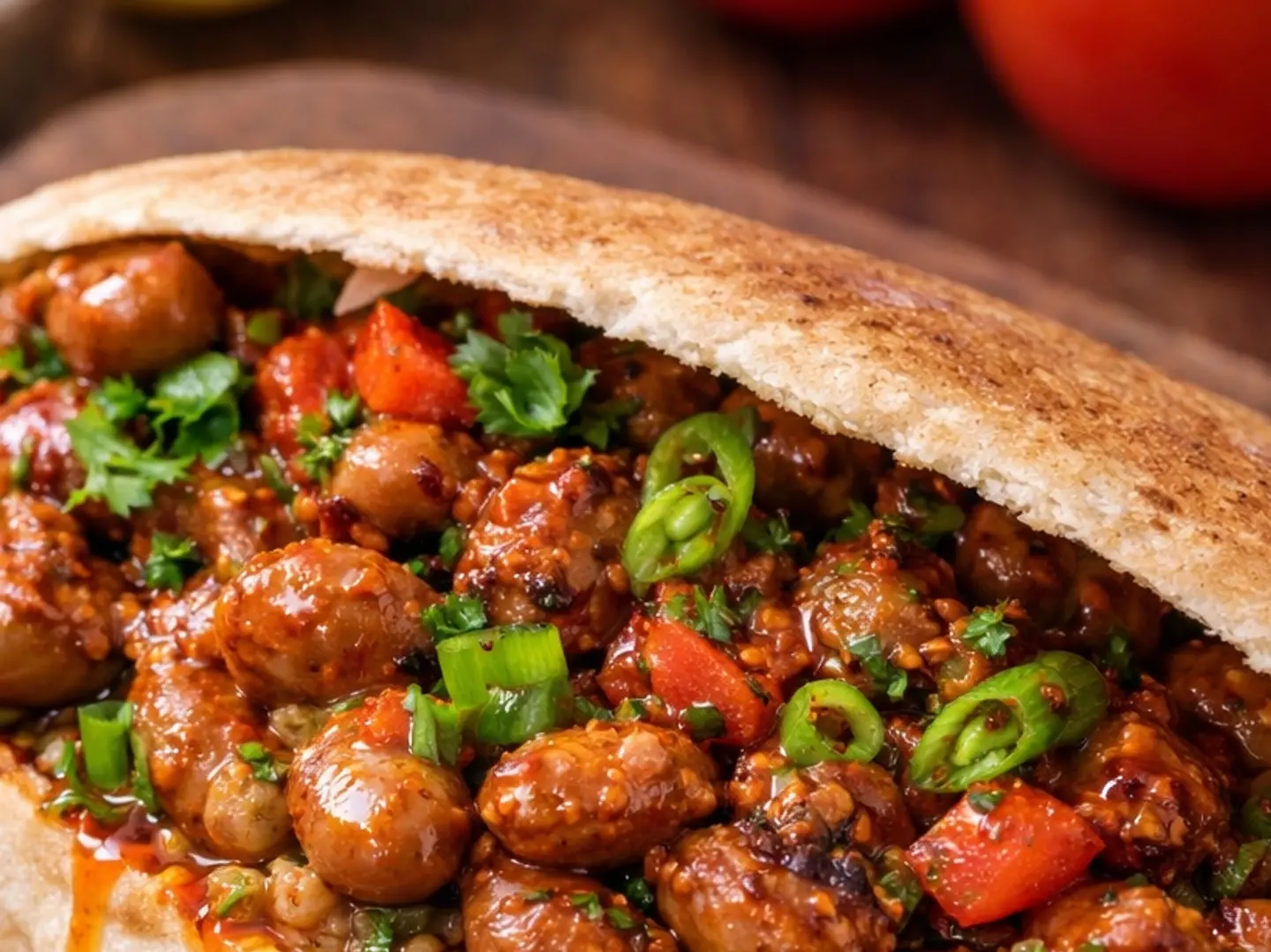 فول بالزيت الحار