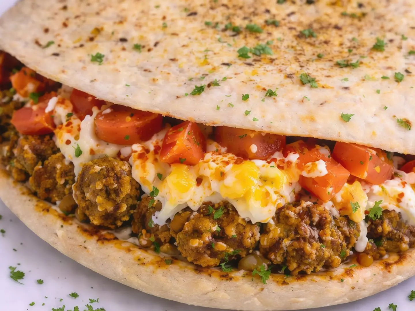 فلافل مشكل بالبيض