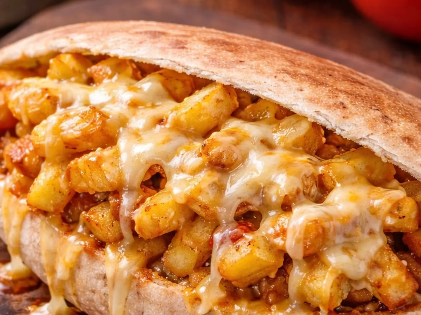 مقلية مع مكس جبن