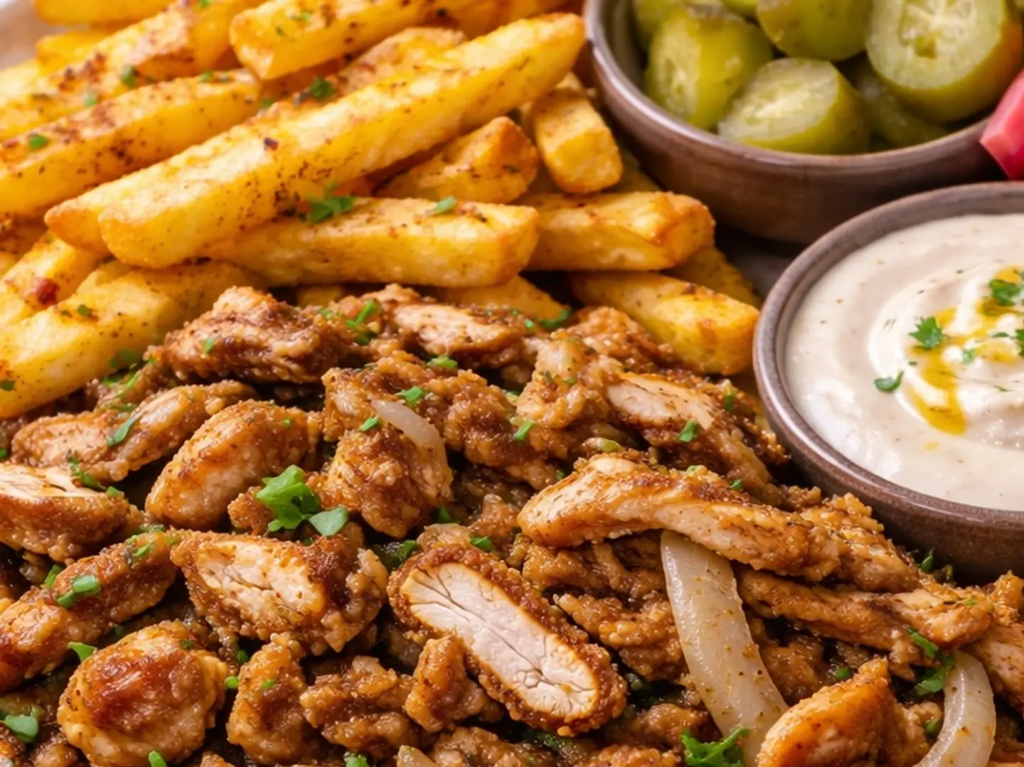 صحن شاورما صغير