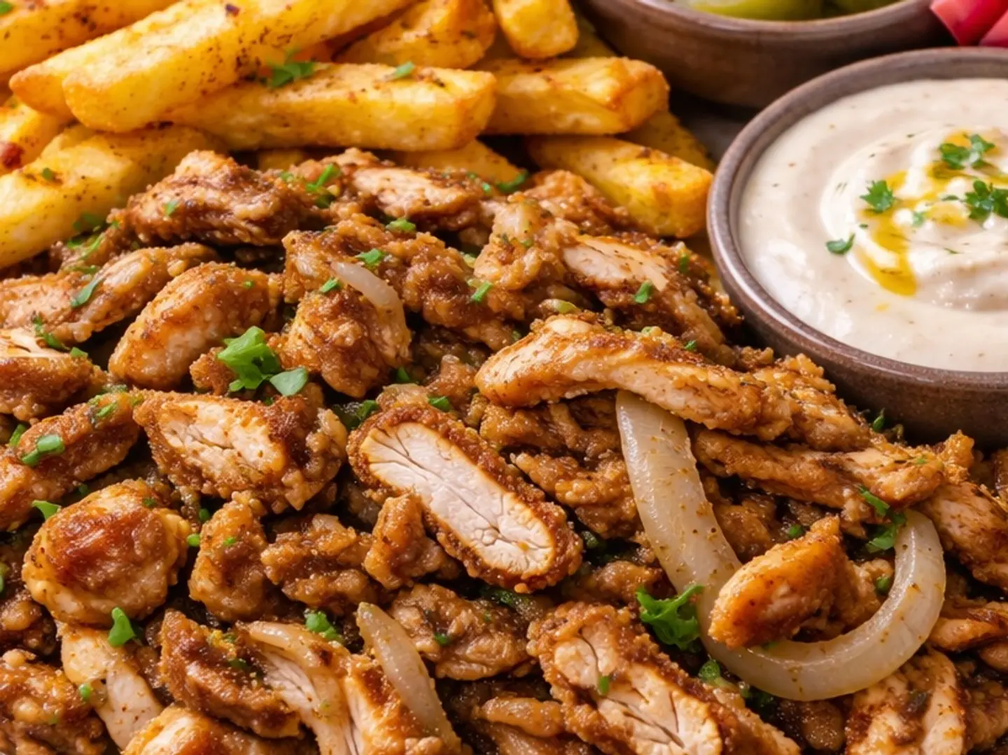 صحن شاورما كبير