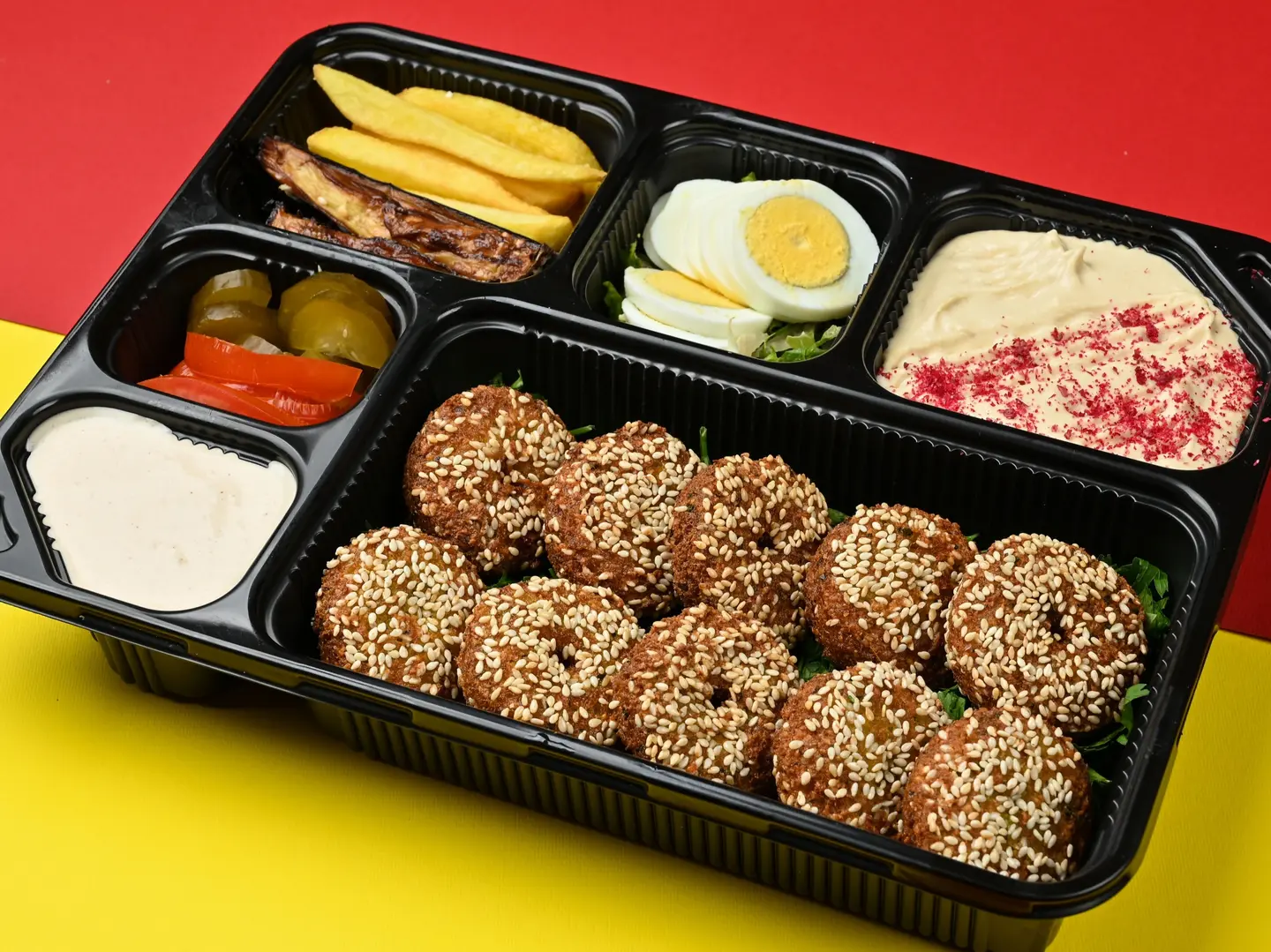 طبق فلافل كبير