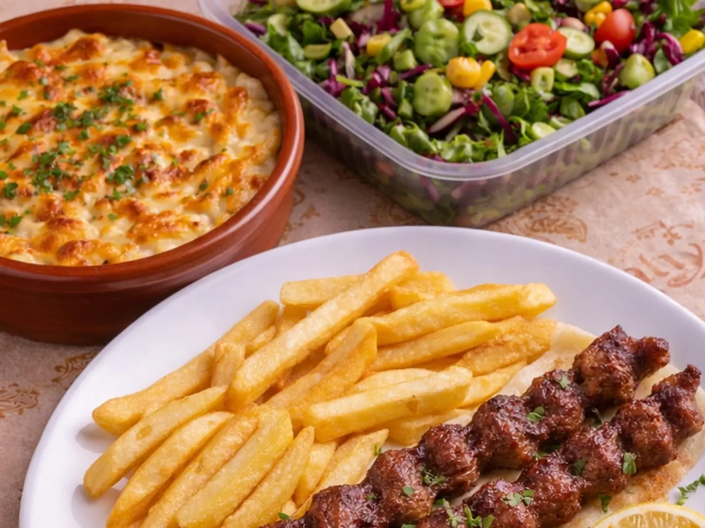 كفتة مع بشاميل