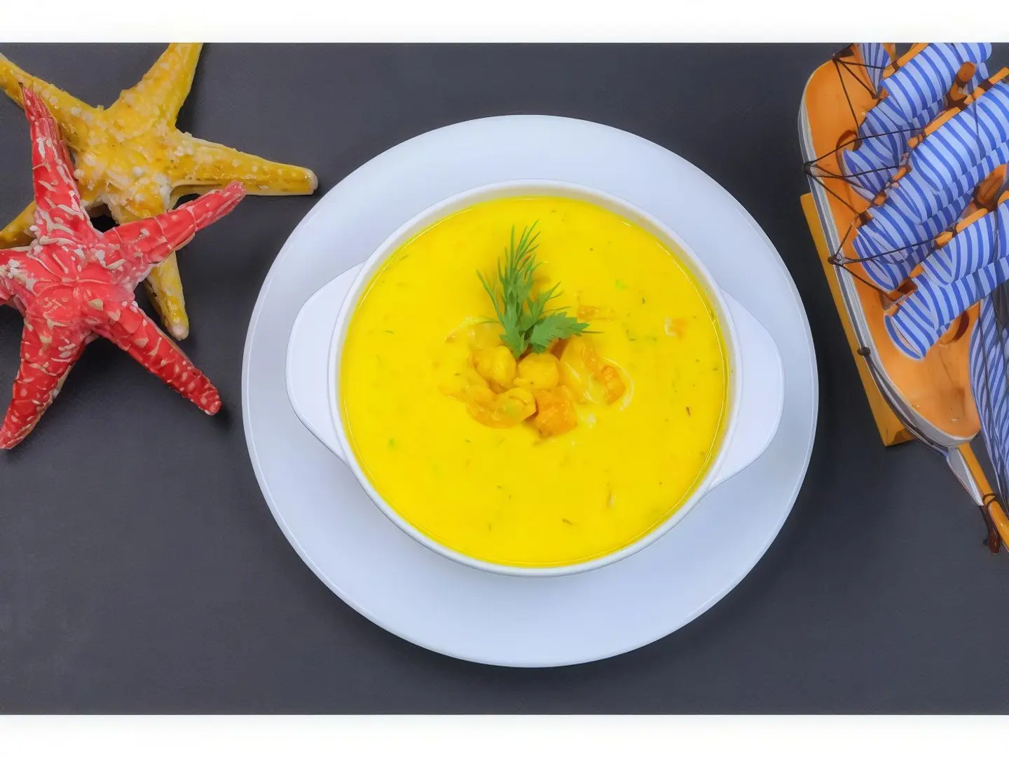 شوربة جمبري بالكاري