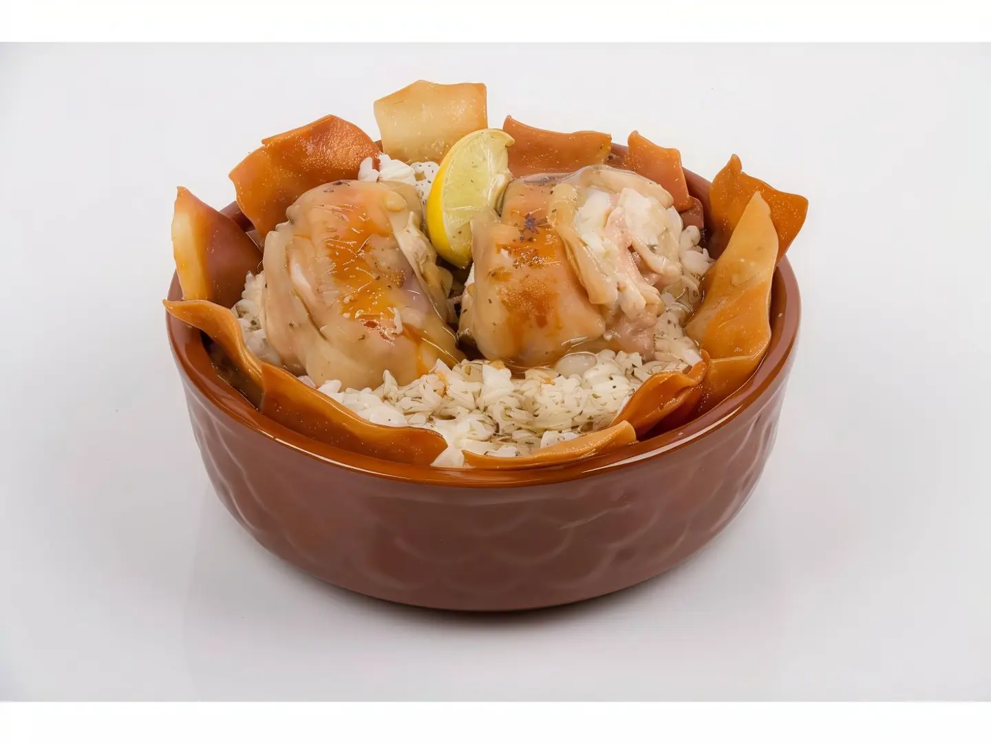 Veal Cow Trotters Fattah With Cow Trotters Soup