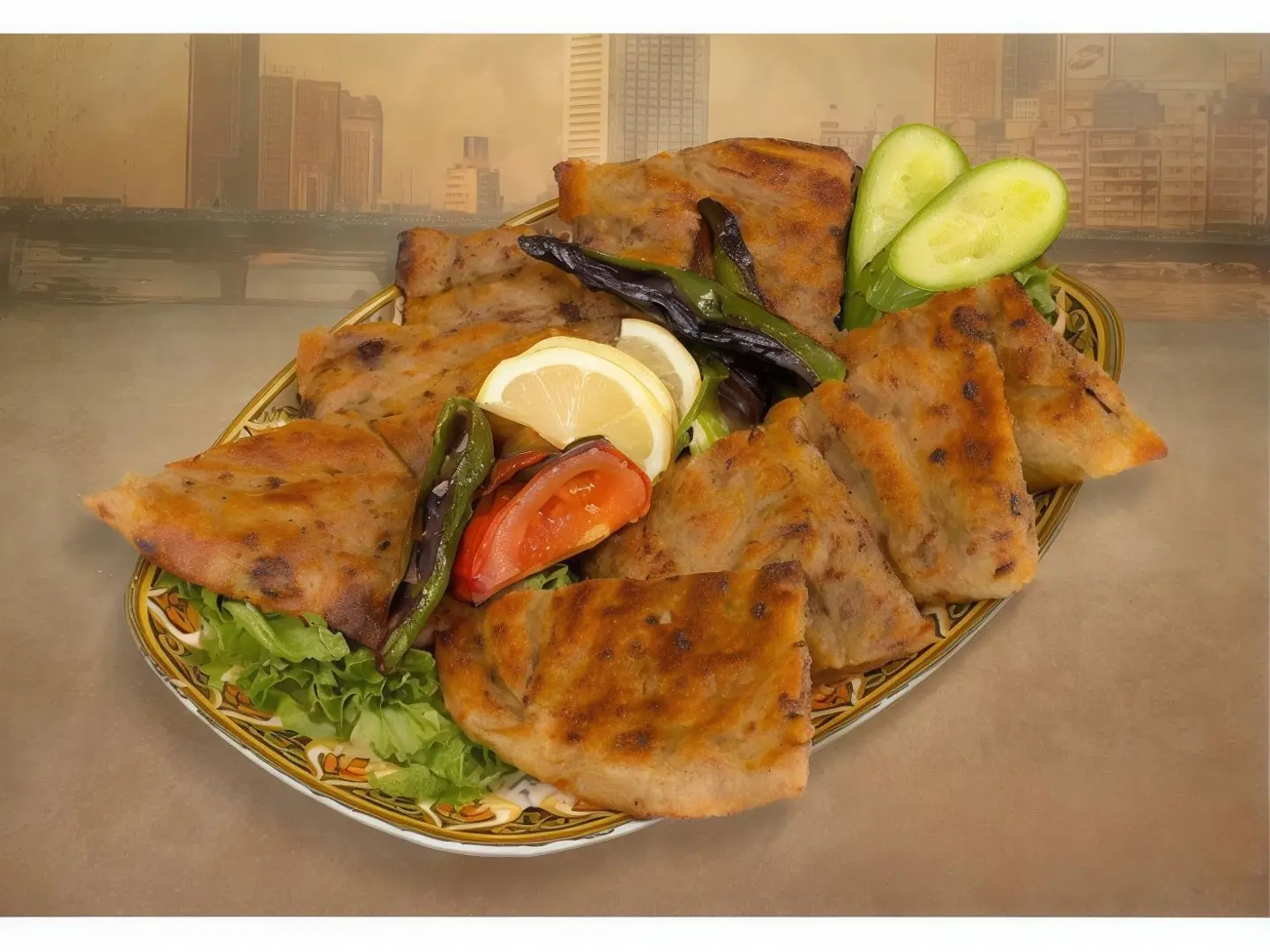 Traditional Hawawshi Sandwich