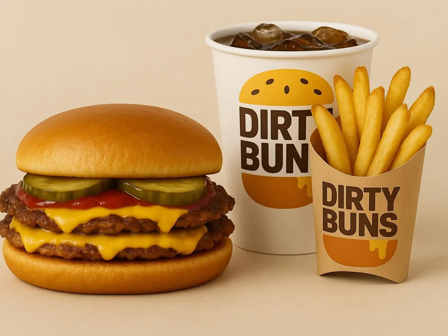 Classic Dirty Buns Meal
