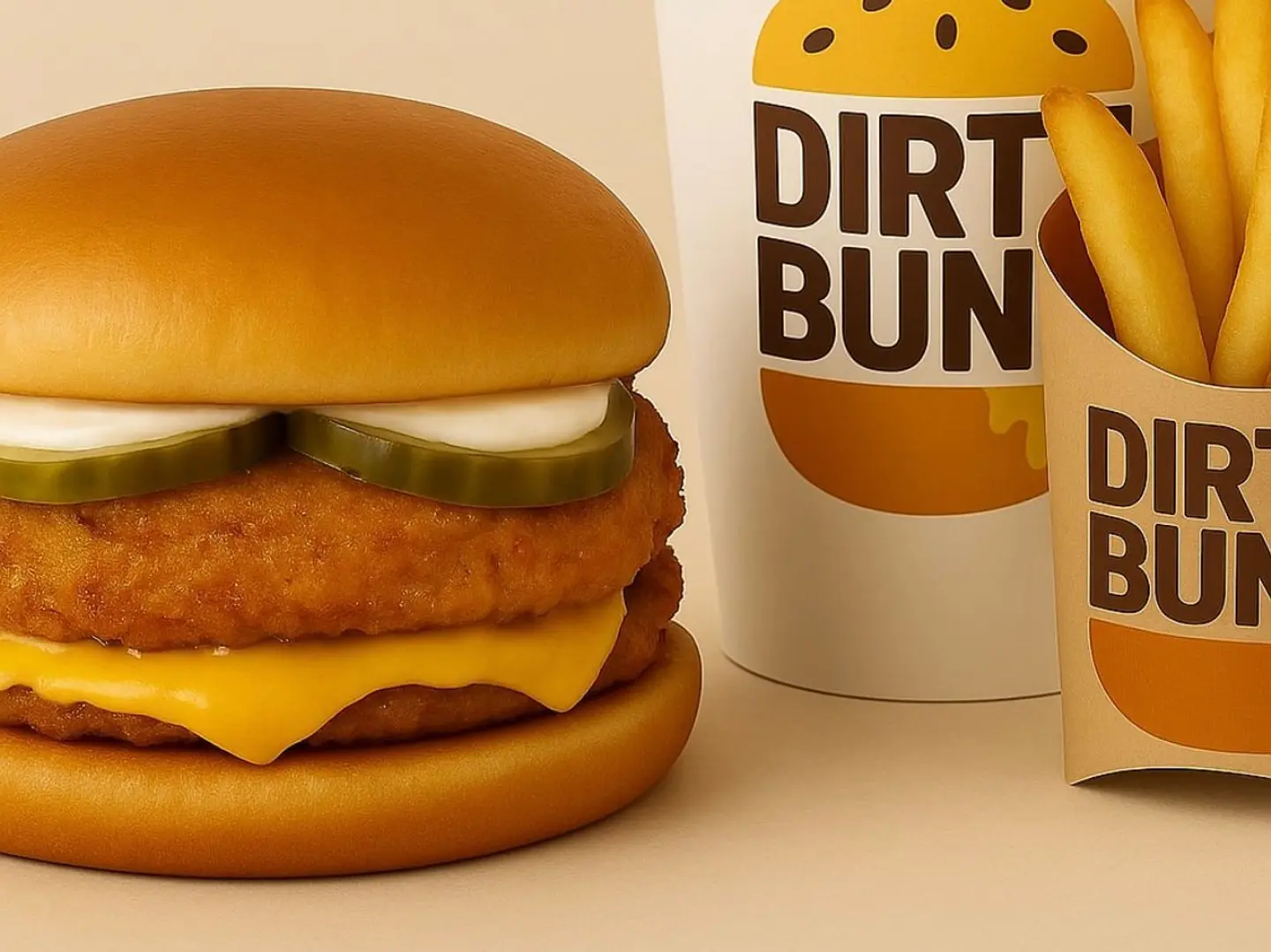 Dirty Crispy Burger Meal