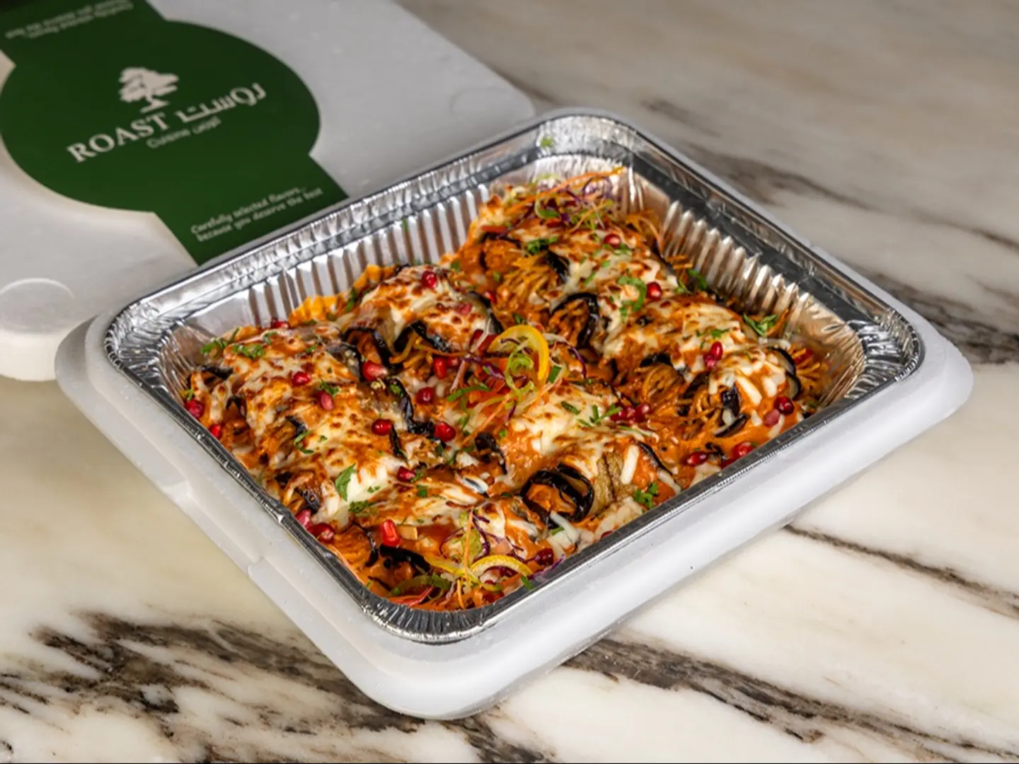 رولات الباذنجان بالباستا